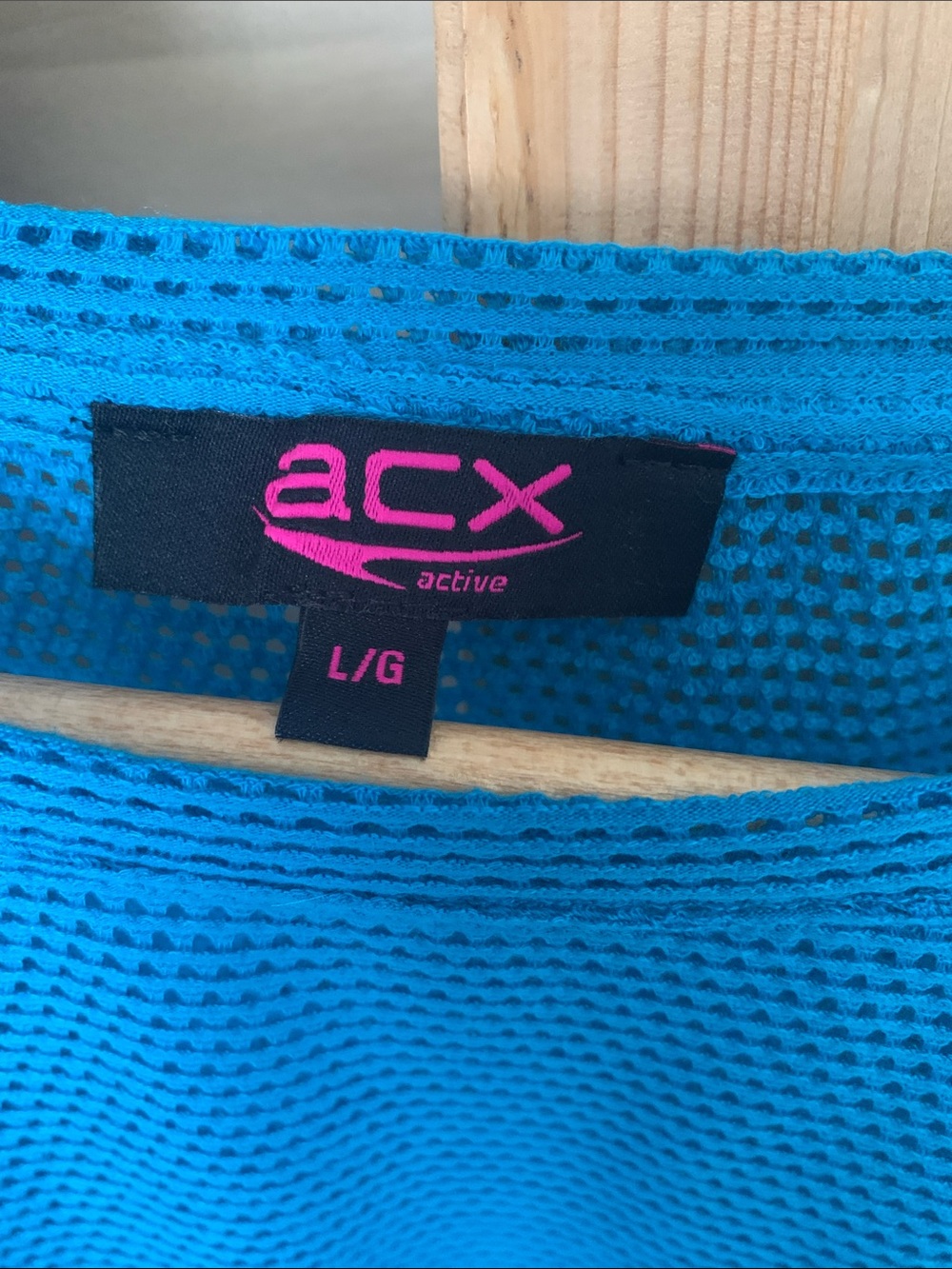 Active USA ACX Teal Mesh Athletic Long sleeve SOFT
